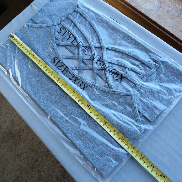 2X/3X Black Triple Criss-Cross Cami Zenana seamless plus sized camisole - Picture 7 of 10